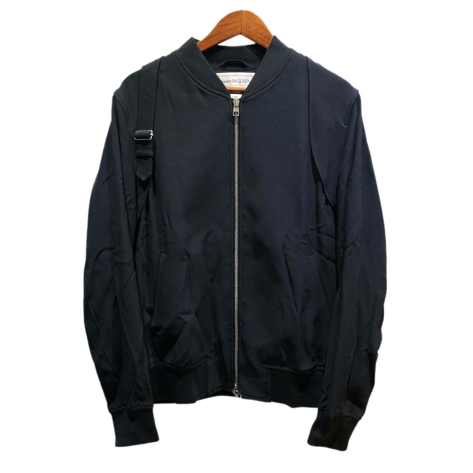 Alexander McQueen アレキサンダーマックイーン Harness Zip Blouson Black ハーネス ジップ ブルゾン  ブラック - メルカリ