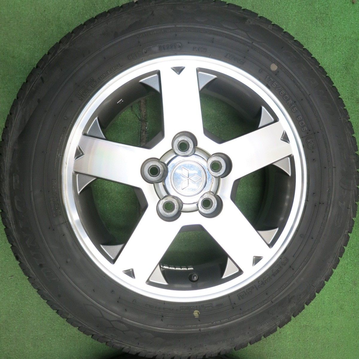 パジェロミニデューク純正アルミ パジェロミニ 175/80R15 ダンロップ 