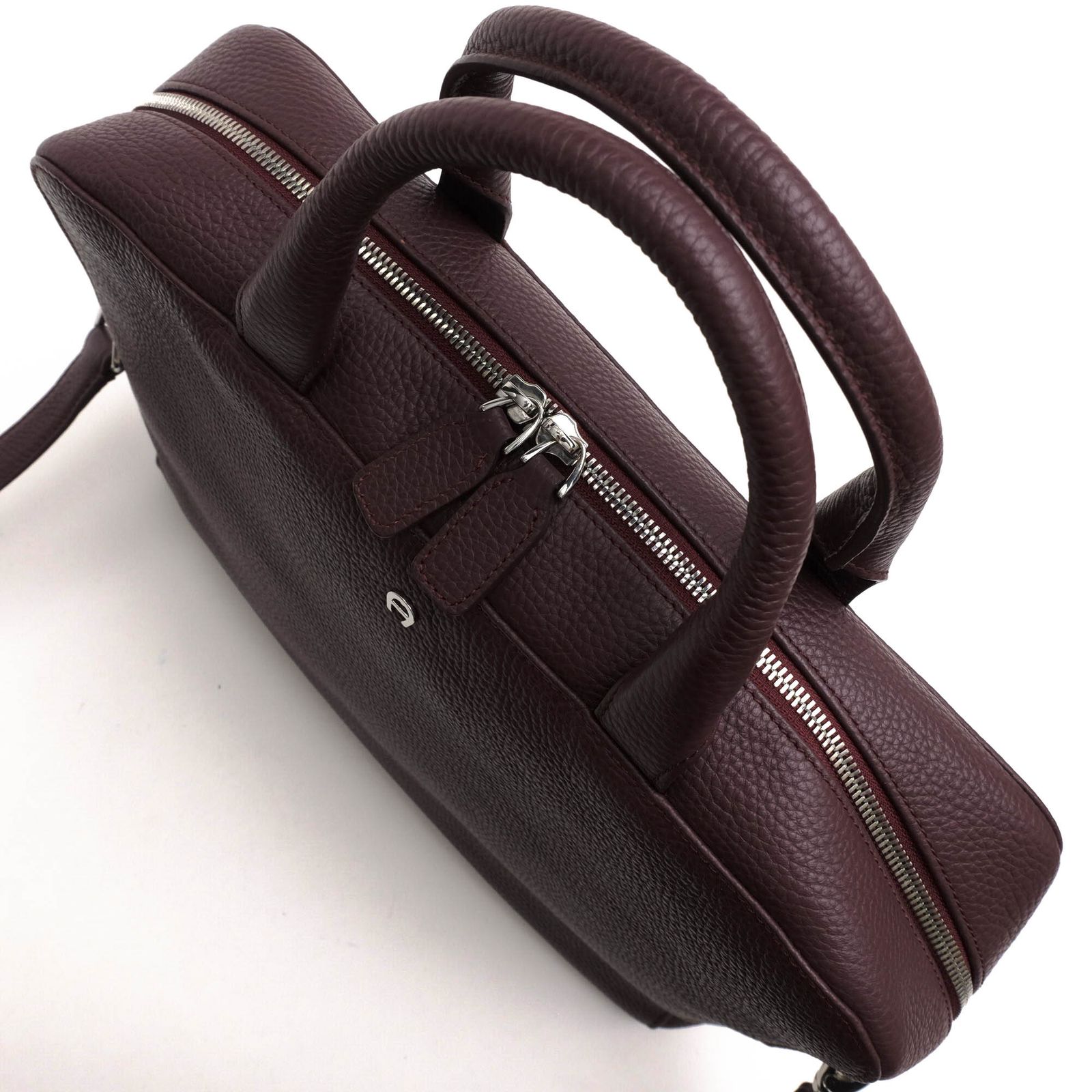 AIGNER アイグナー ビジネスバッグ 牛革 シボ革 シュリンクレザー
