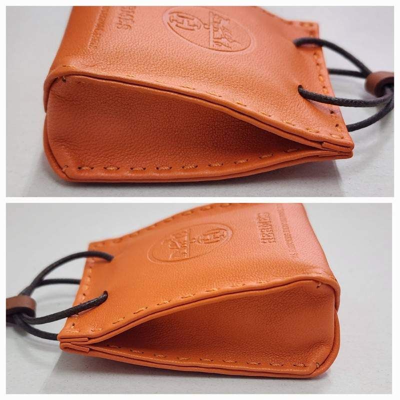 HERMES エルメス サック オランジュ オレンジ 本革 レザー バッグチャーム レディース 22510K455 FORTGASGNV_COM_BR