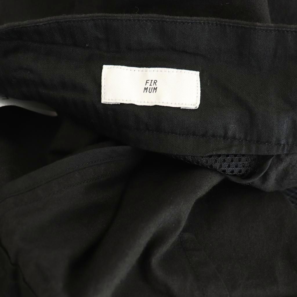 フィルマム FIRMUM ワイドパンツ ボタンフライ S ブラック /HK □OS  