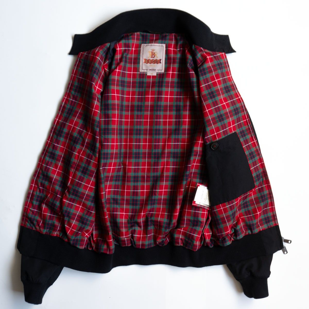 BARACUTA G9 OPTIジップ size40 イングランド製 ダメージ有 Amazon | 【 BARACUTA / バラクータ 】 スウィングトップ / G9