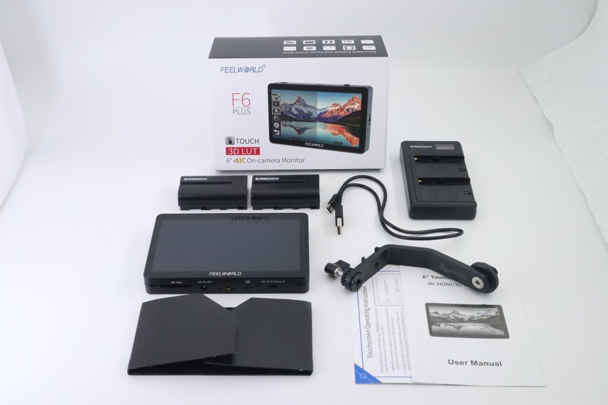 FEELWORLD フィールワールド F6 PLUS オンカメラモニター ブラック 元 き f03019