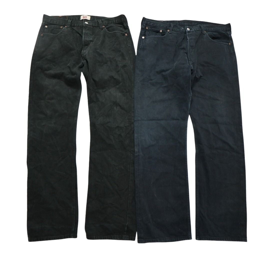 古着卸 リーバイス 501 デニム ブラックデニム パンツ 8枚セット メンズ 34 36 38 フェード アタリ 古着 NC1270
