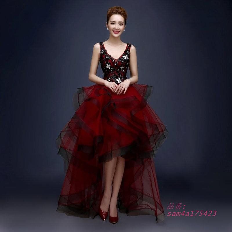 ロングドレス 演奏会用 パーティードレス 結婚式 ドレス ステージドレス 大きいサイズ 20代30代40代 コー合唱衣装 ピアノ マキシ丈 発表会 成人式 am4a175423