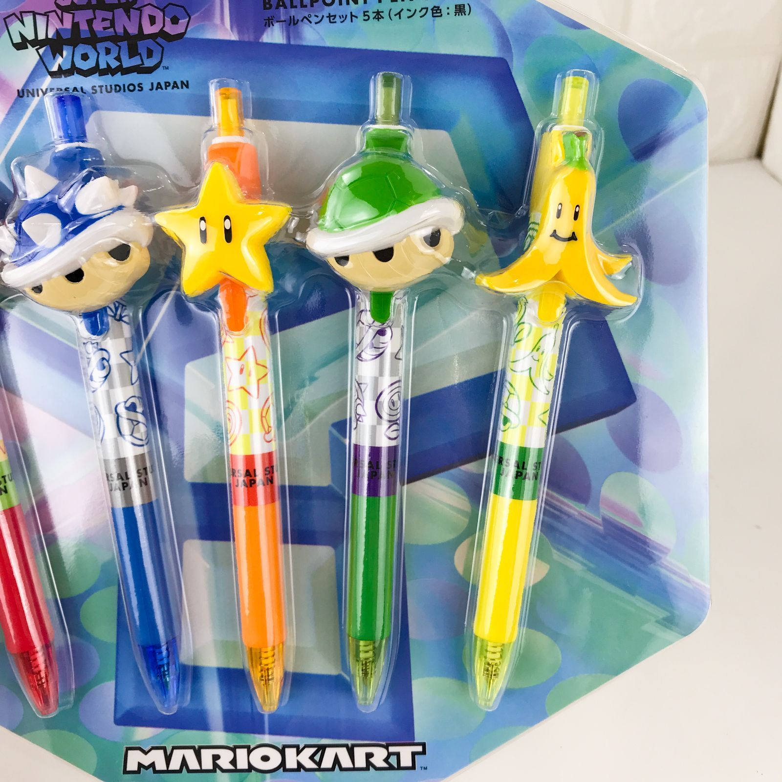 新品・未開封　USJ限定　マリオカート　ボールペン5本セット　MARIOKART　スーパーマリオ　BALLPOINT PEN SET　SUPER NINTENDO WORLD