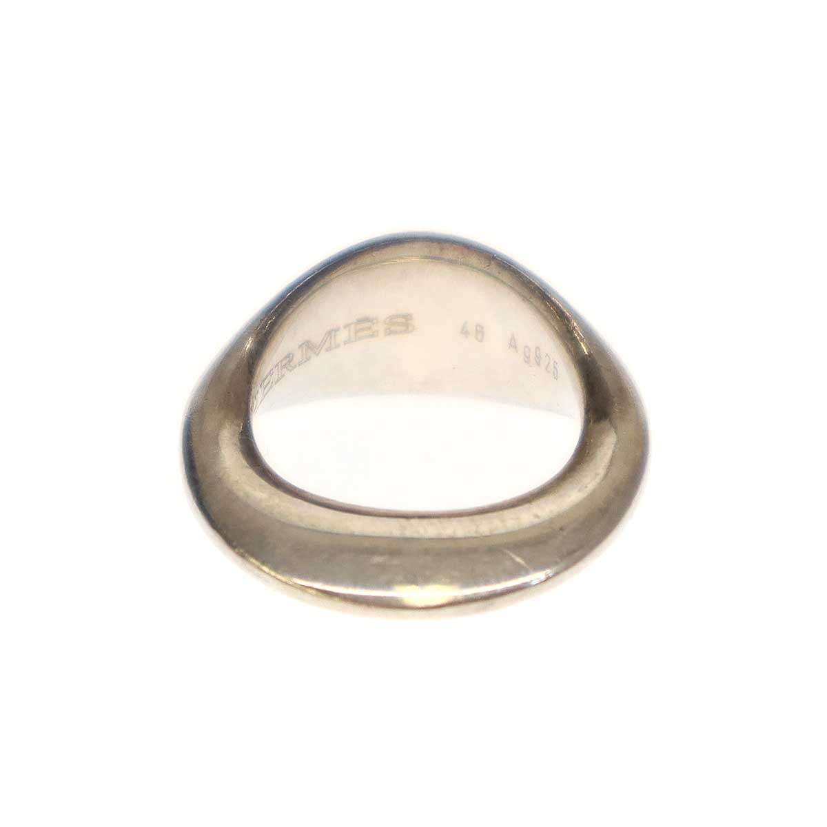 HERMES エルメス オーバル ヴィンテージリング シルバー 46 - メルカリ