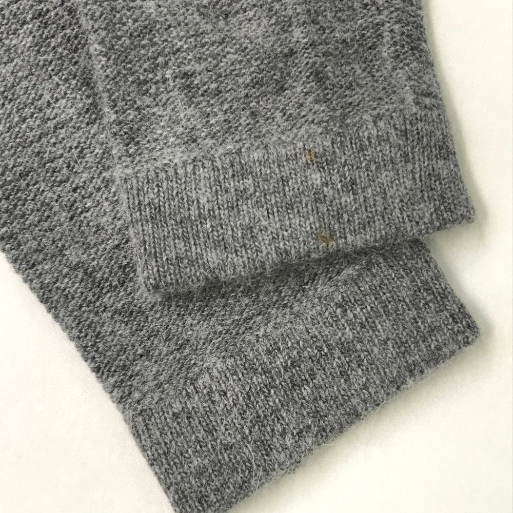 EMPORIO ARMANI エンポリオ アルマーニ  バック切替 ニットカーディガン  グレー系 42 レディース EMPORIO ARMANI エンポリオ アルマーニ バック切替 ニット