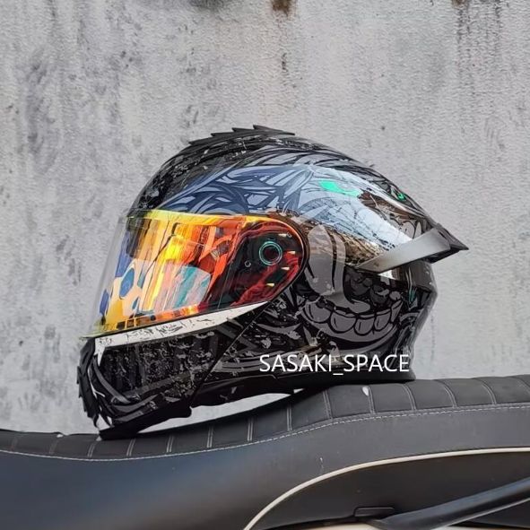 ダブルシールド フリップアップ システム フルフェイスヘルメット　Mサイズ ダブルシールド フリップアップ システム フルフェイスヘルメット M