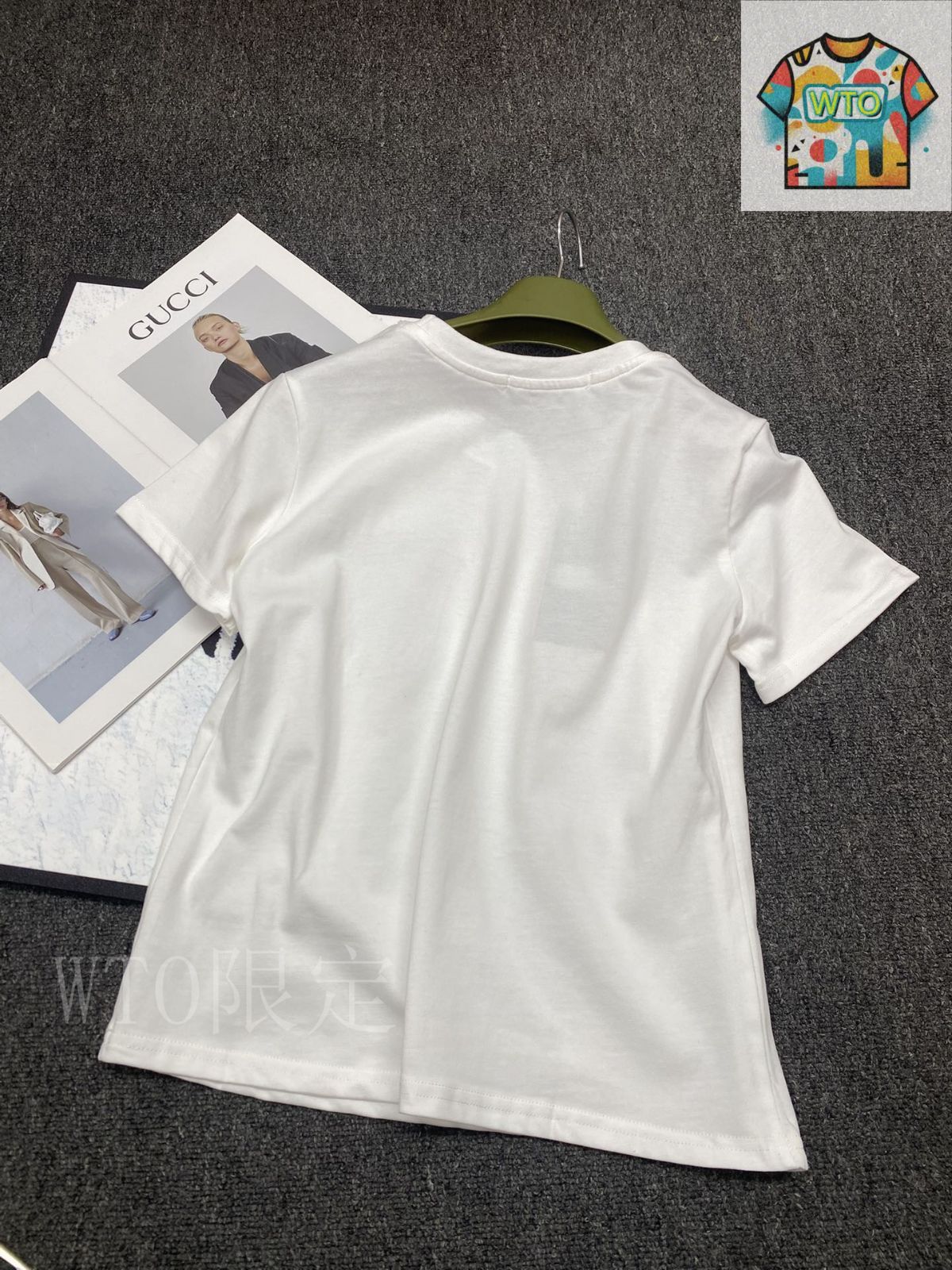 新品タグ付き♡ メルシーボークー♡ トカゲくん / シャツ　サイズ1 今日特価】Gucci New T-shirt 双 G ジャカード ポケット