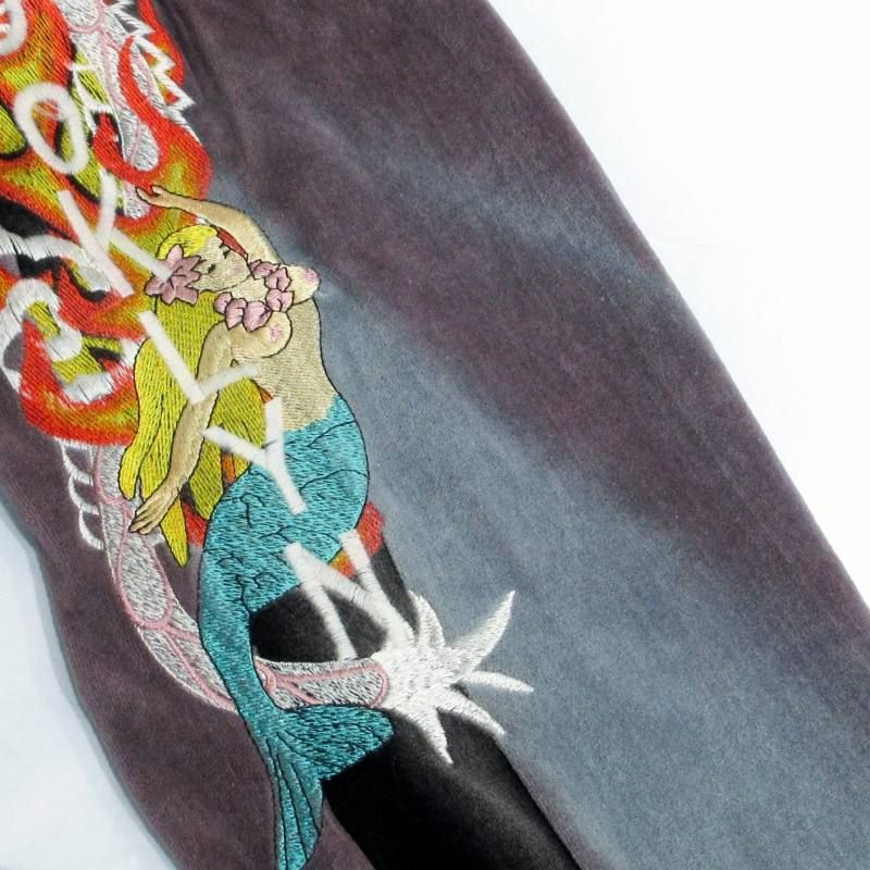 ダブレット doublet 17AW CHAOS EMBROIDERY TRACK HOODIE カオスエン  