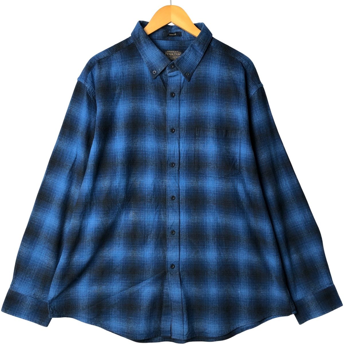 古着 ペンドルトン PENDLETON MASON オンブレチェック 長袖 ボタン
