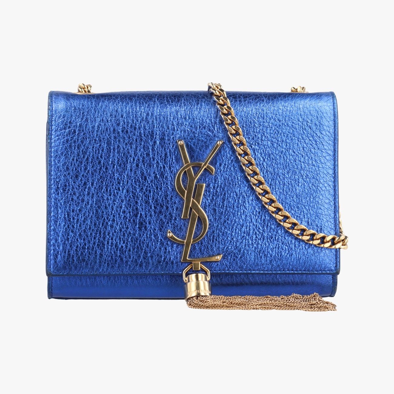 イヴサンローランYves Saint Laurentケイトブルーレザー