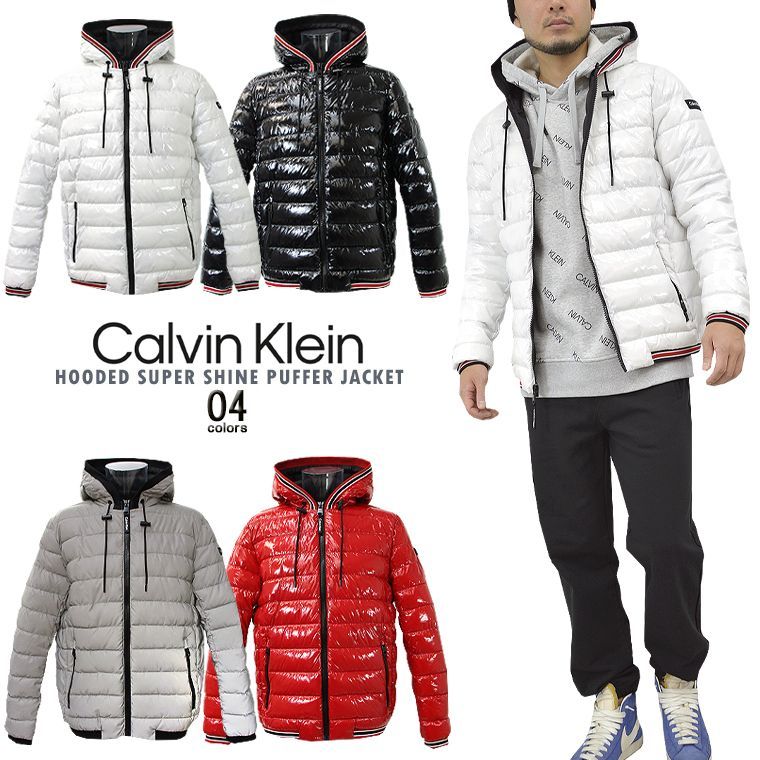 日本未入荷CALVIN KLEINカルバン・クライン 中綿フーデッドコートXL ...