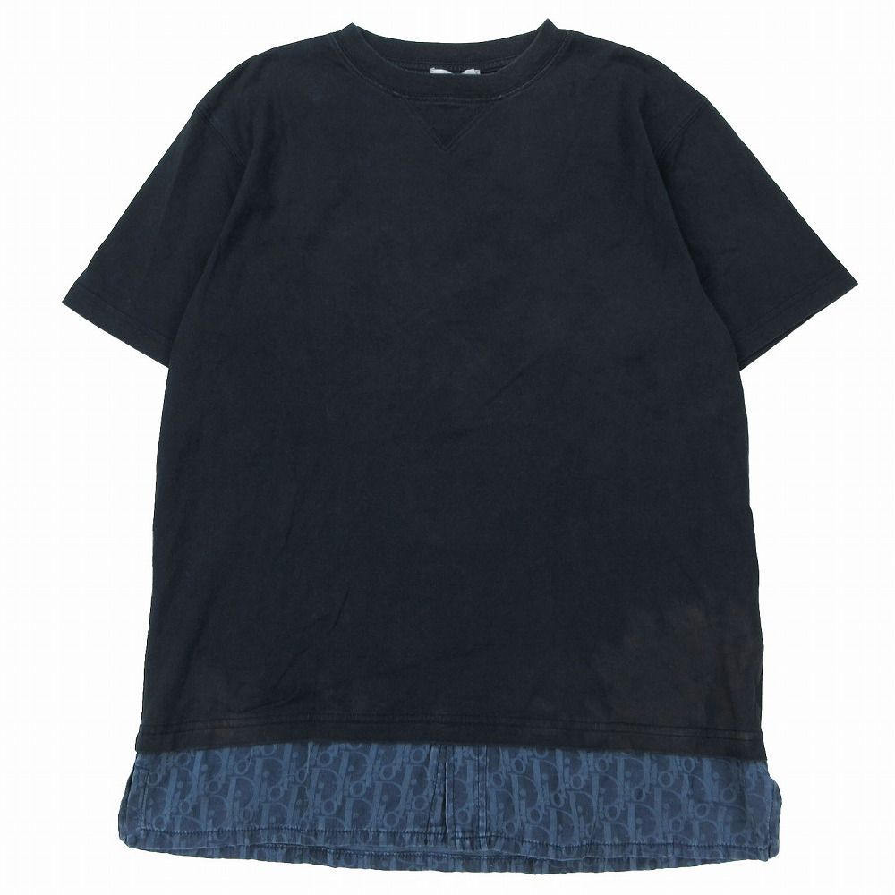 Dior ディオールオム 比翼 半袖 シャツ ネイビー DIOR HOMME - ディオールオム DIOR HOMME シャツの通販 by