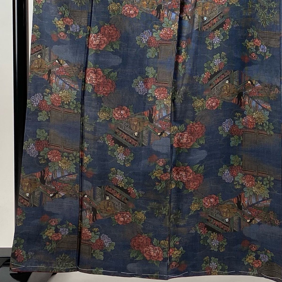 大島紬 身丈163cm 裄丈62.5cm S 袷 純泥染 都喜ヱ門 証紙 姫殿