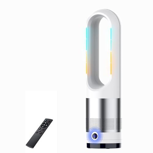 扇風機 羽なしタワーファン【2025冷暖兼用・羽根無し】8段階送風＆3