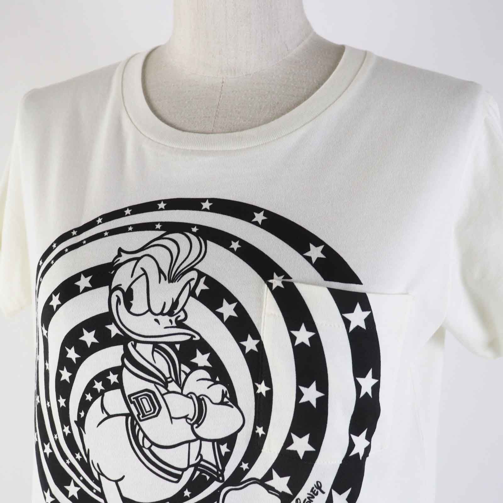 GUCCI - 極美品◎GUCCI グッチ Disney ディズニー 644674 コットン ドナルドダック ポケット付き 半袖Ｔシャツ アイボリー ブラック XS イタリア製 正規品 レディース 楽天市場】極美品◎GUCCI グッチ Disney ディズニー 644674