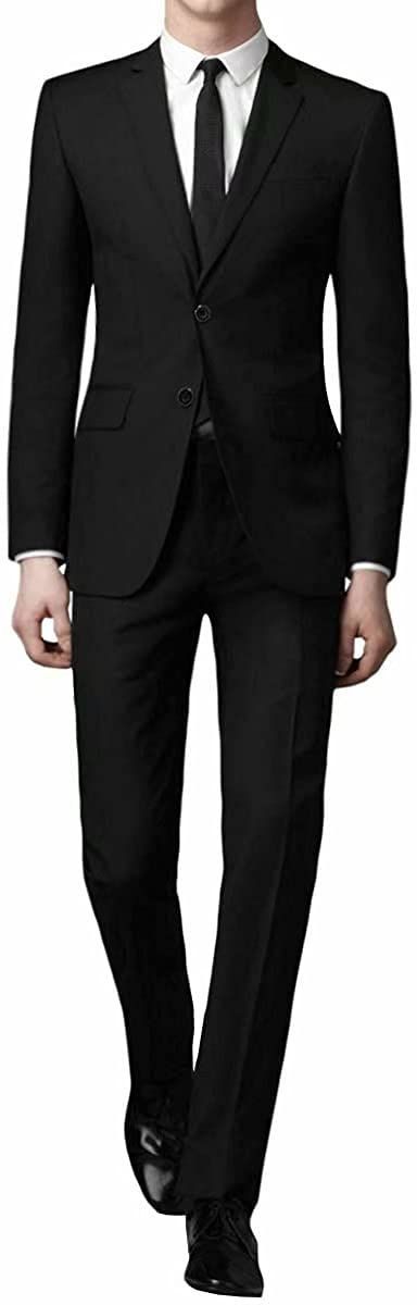 XS RegularLong_ブラック WEEN CHARM スーツメンズ 上下セット セットアップ ビジネススーツ スリム 着心地良い 礼服 結婚式 就職スーツ オールシーズン シンプルデザイン 上下セット 無地 パーティー スーツ
