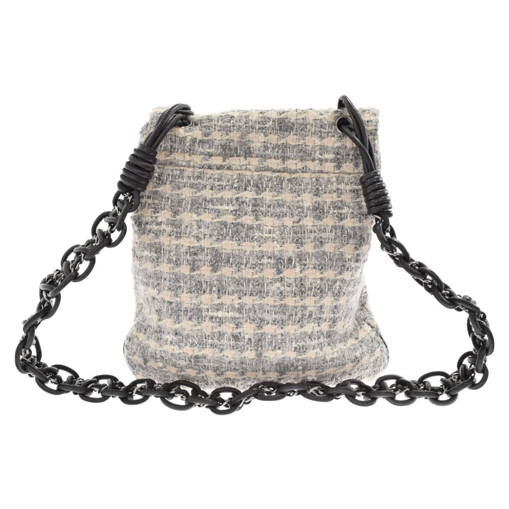 CHANEL (シャネル) カメリア ツイード フラップ チェーンショルダー