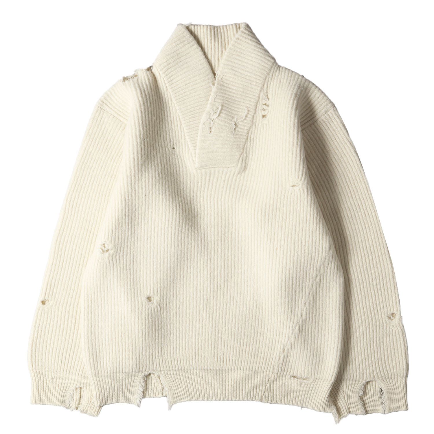 新品 HED MAYNER ヘドメイナー ニット サイズ:XS 22AW デストロイ加工 