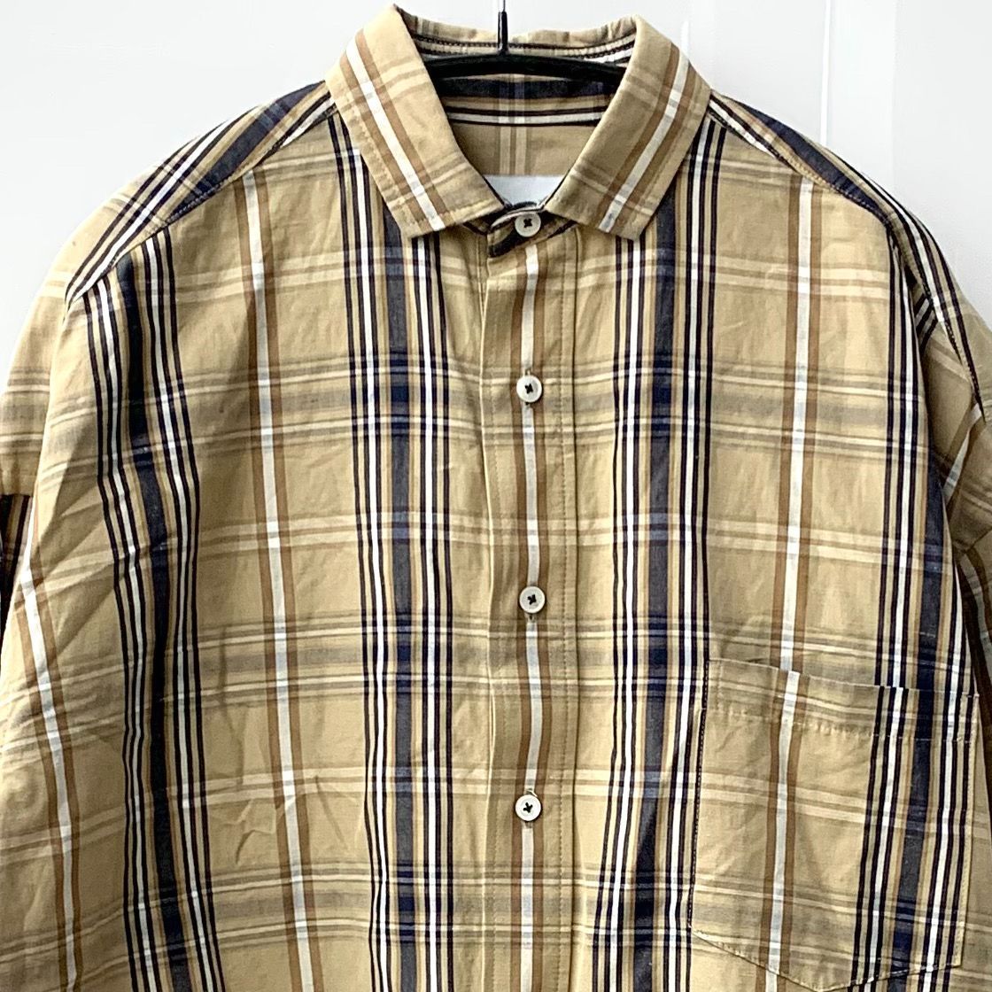 TICCA ティッカ シャツワンピース ロングワンピース チェック ベージュ 