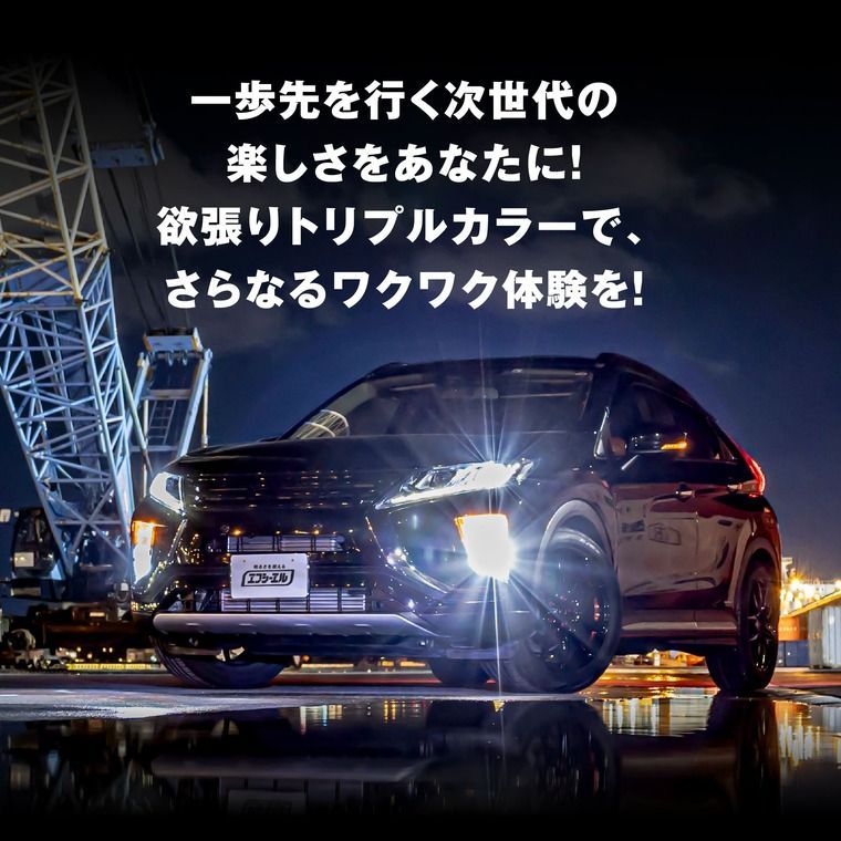 HB4 LED フォグランプ 3色切り替え ホワイト イエロー ライムイエロー フロスティブルー 後付け メモリー機能 12V 左右2個入り トリチェン エフシーエル 【fcl. 直営店】