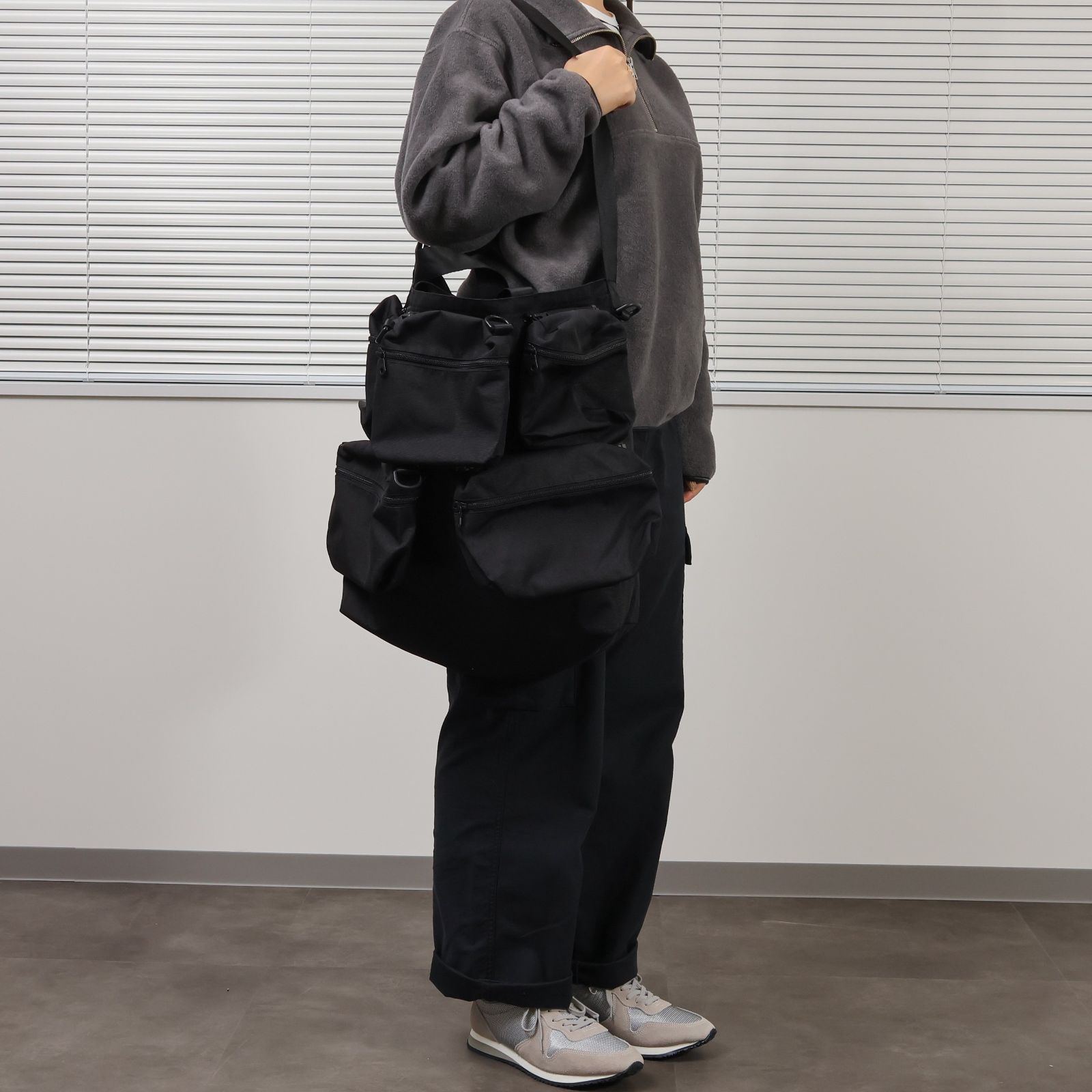 FADEN ファーデン Chaos grid shoulder bag 「006_Greenwood