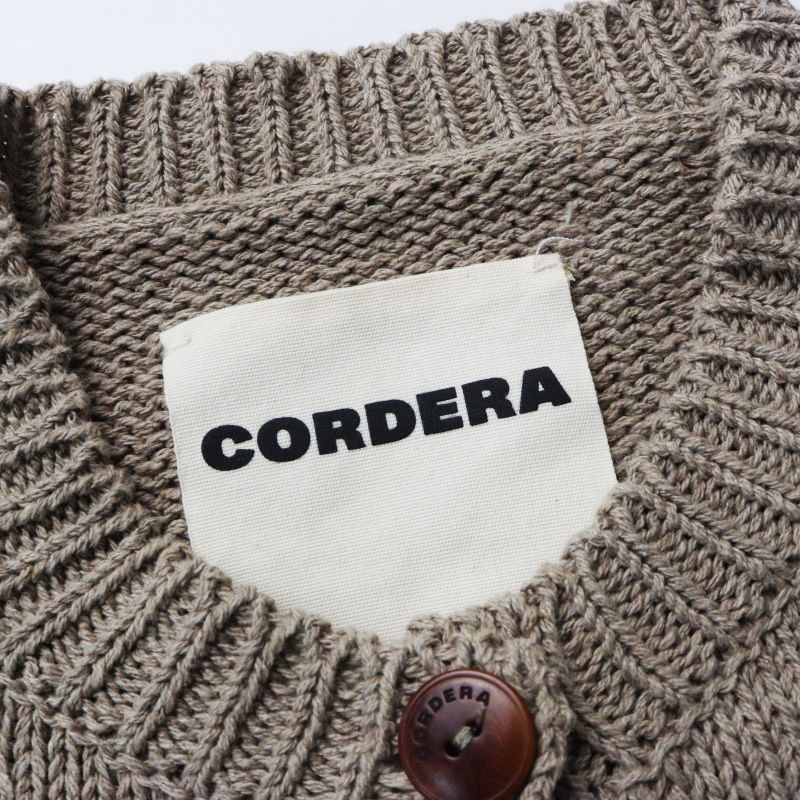 美品 コルデラ CORDERA COTTON BUTTONED TOP コットンニット