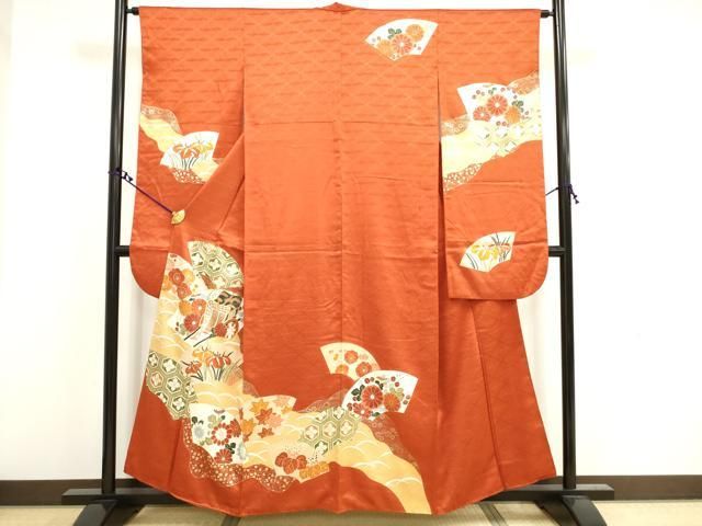 専用品アンティーク 豪華振袖 黒地に鮮やか染め 金駒刺繍 5つ紋 G-567 アンティーク 豪華振袖 黒地に鮮やか染め 金駒刺繍 5つ紋 G-567