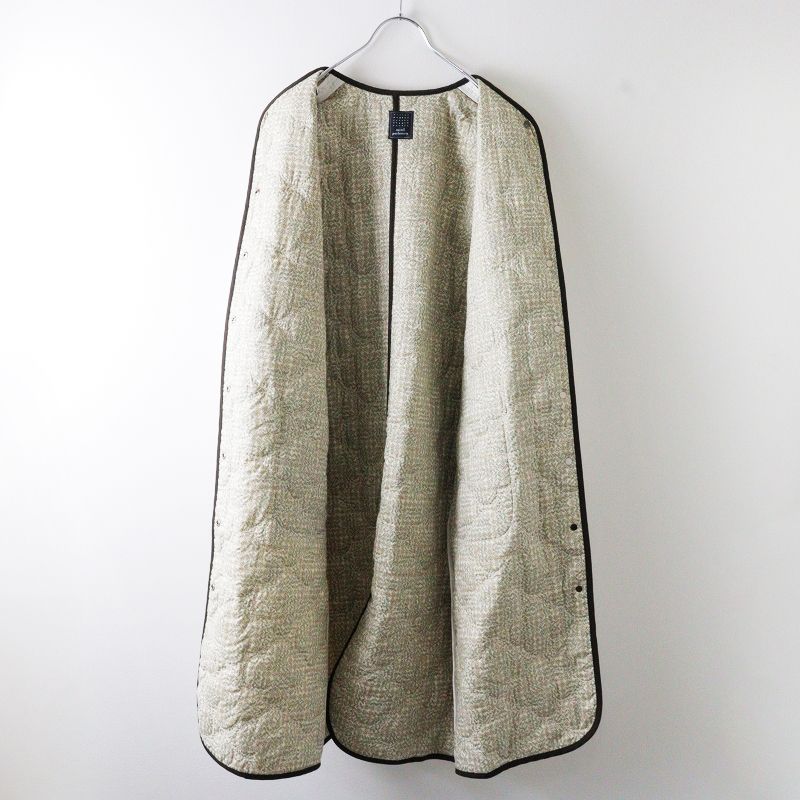 極美品 2022AW ミナペルホネン mina perhonen flower quilt ノーカラー