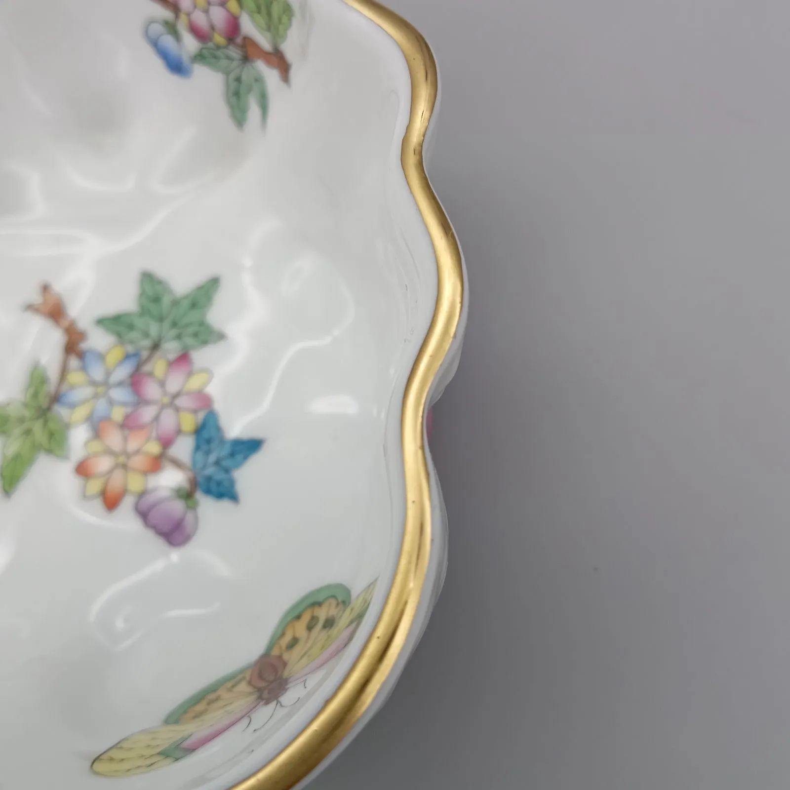 【美品】HEREND ヘレンド　ビクトリアプレイン　シェルディッシュ　プレート 1円～ ヘレンド ヴィクトリア・プレーン (VA) 7521 シェルディッシュ