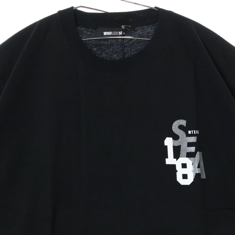 ウインダンシー　SEA ブラック 長袖カットソー WIND AND SEA (ウィンダンシー) ×MTXIX WDS TEE エムティー