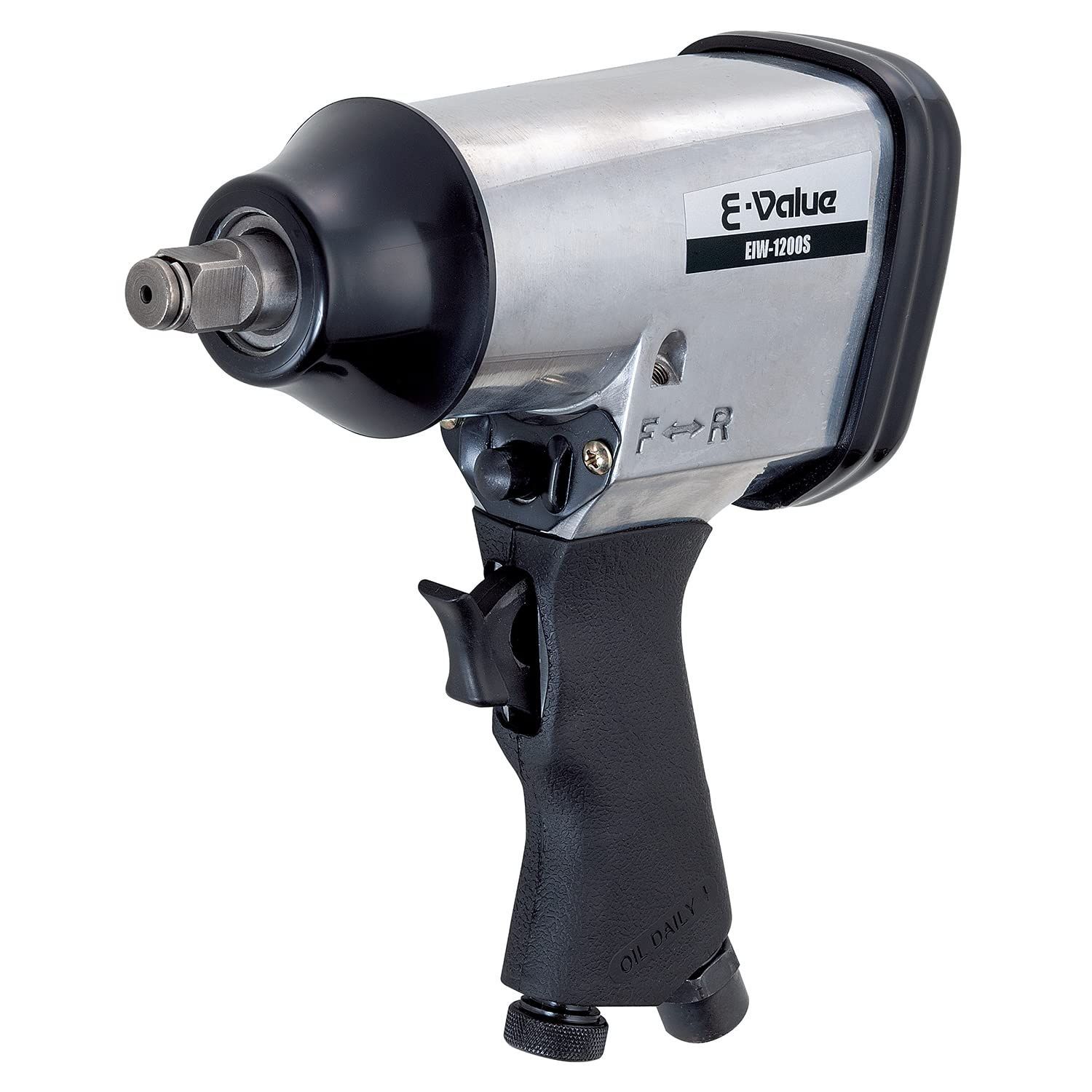 イーバリュー(E-Value) エアインパクトレンチ 差込角12.7mm 320N・m EIW-1200S シルバー