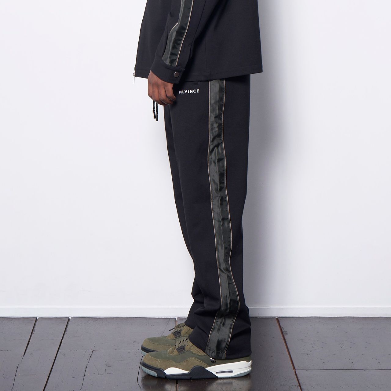 メルヴィンス LUX TRACK PANTS ブラック L メンズ S3084 MLVINCE(メルヴィンス LUX TRACK PANTS BLACK トラックパンツ