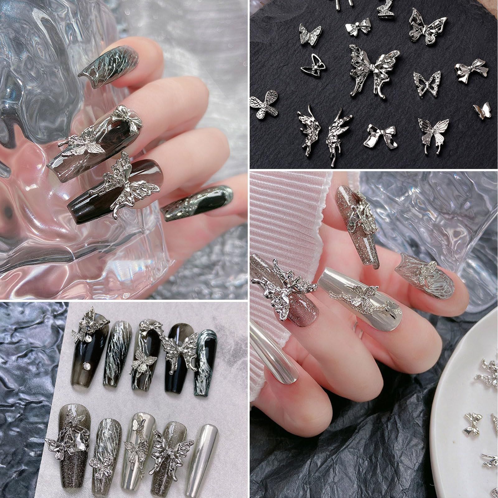 ハンドメイド  ネイルパーツ  No.47 蝶々