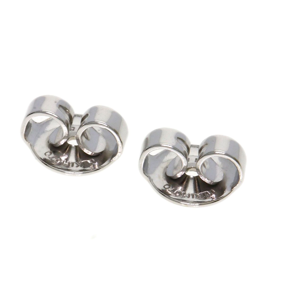MIKIMOTO　ミキモト k18wg パールピアス MIKIMOTO ミキモト パールピアス 真珠 ダイヤモンド K18 中古
