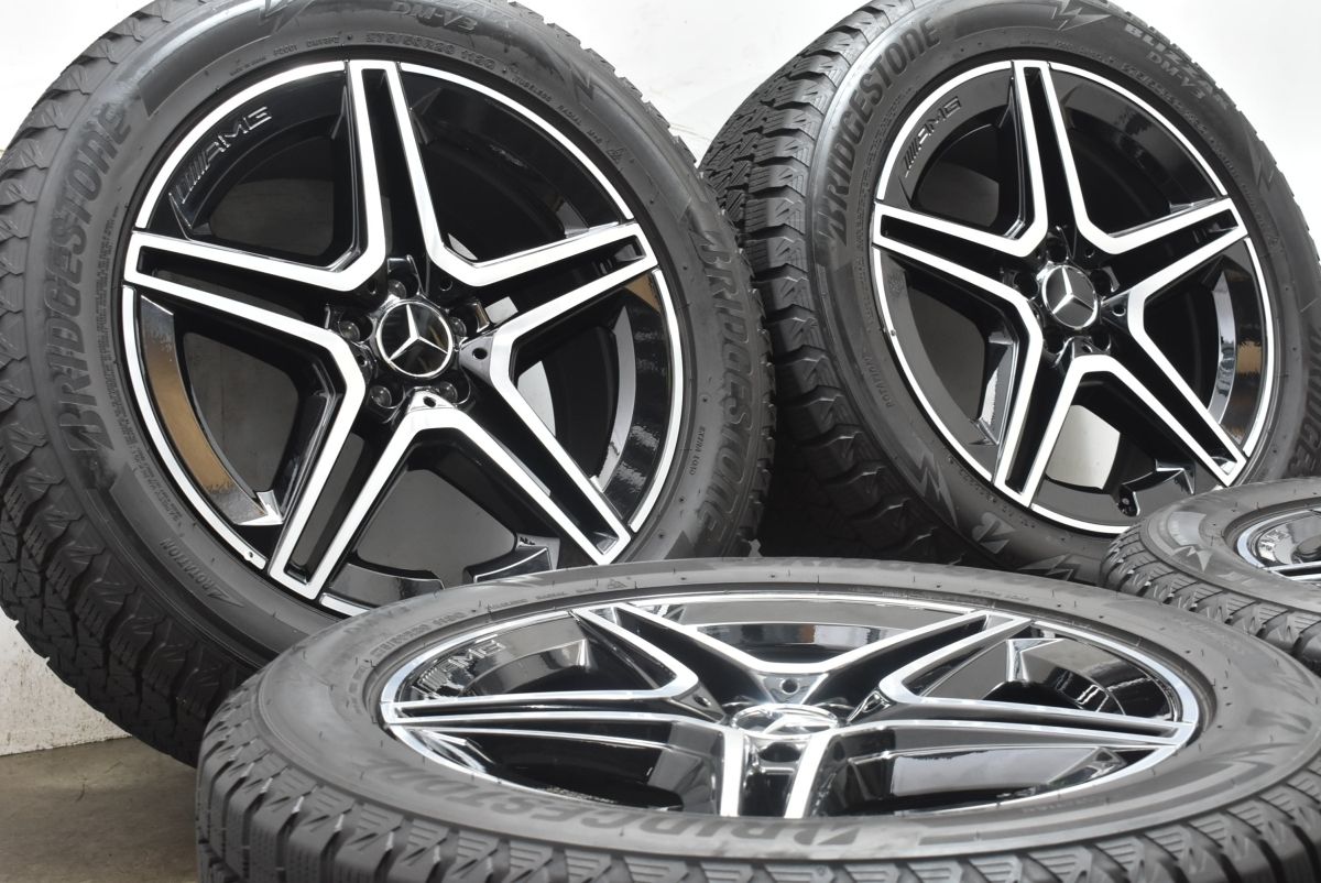 バリ溝 メルセデスベンツ W167 GLEクラス AMG 純正 20in 9J 44 PCD112 ブリザック DM-V3 2 275 50R20 X167 GLS 空気圧センサー
