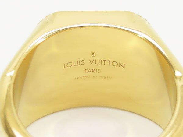 美品】ルイヴィトン LOUIS VUITTON シグネットリング モノグラム L