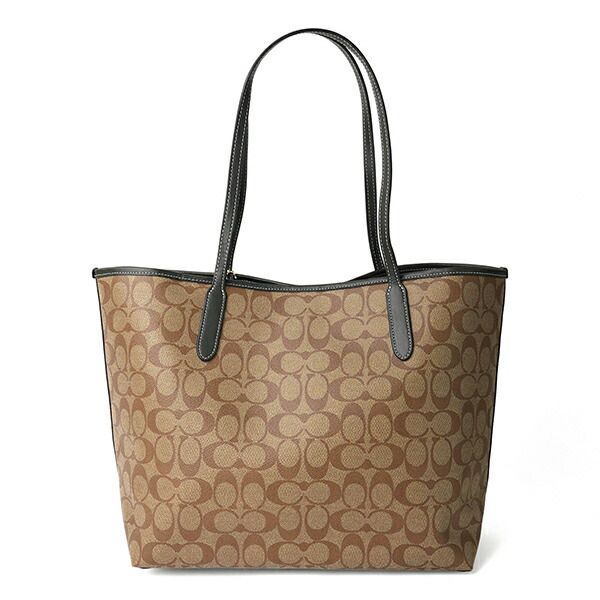 新品 コーチ COACH トートバッグ VARSITY MOTIF CITY TOTE カーキ  