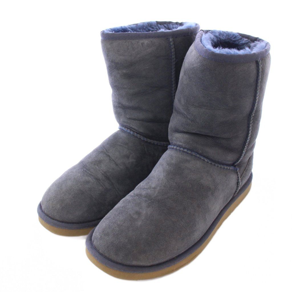 UGG ムートンブーツ ネイビー　25cm アグ .ショート UGGムートンブーツ .ネイビー25cm定価28600