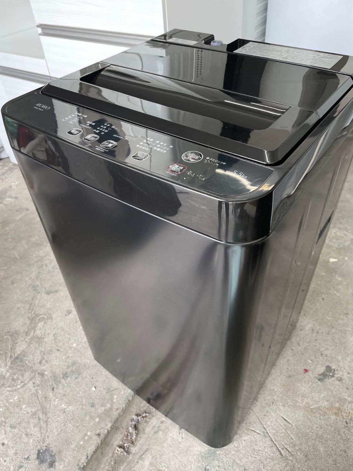 2023年式ヤマダ製 YWM-T55LK 縦型洗濯機本体 (古河市引き取り可能) 2023年式ヤマダ製 YWM-T55LK 縦型洗濯機本体 ブラック (グエン