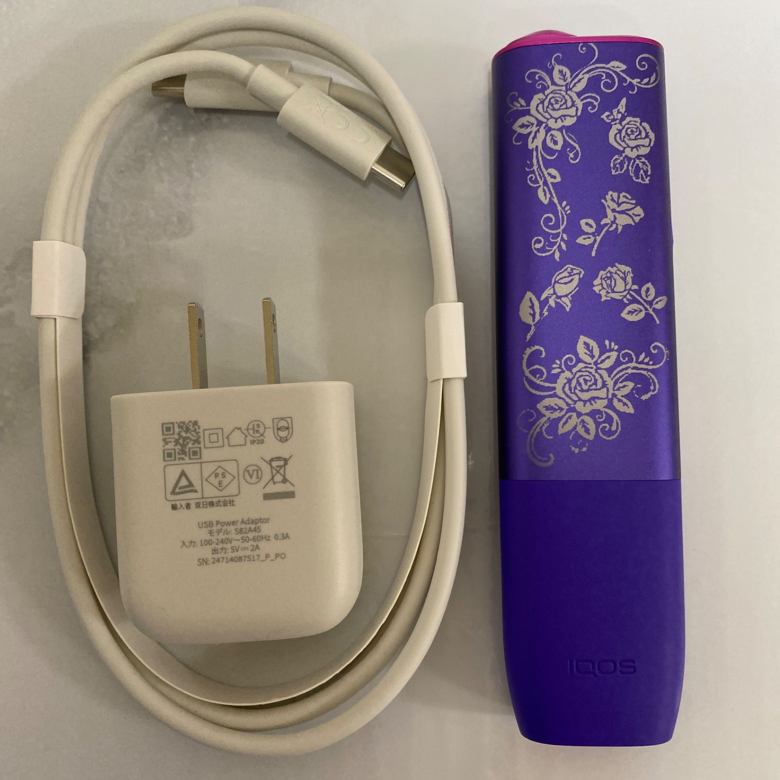iQOS ILUMA ONE アイコス イルマ ワン バラ 加工 ネオン 紫 限定色