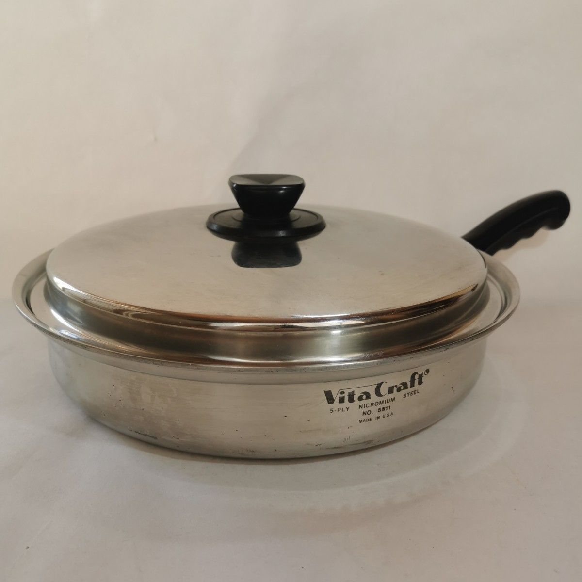 ビタクラフト（5層） 28.5cm大フライパン No.5511 無水、無油調理 USED