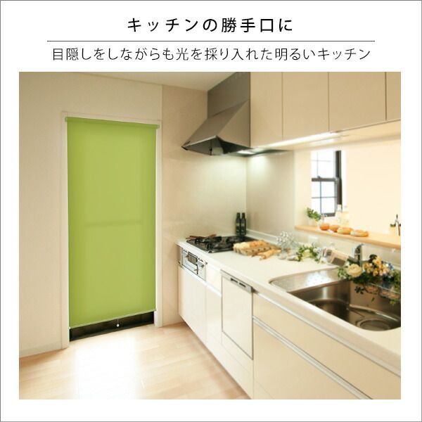 ロールスクリーン ロールカーテン 幅約90cm 採光タイプ ベージュ 穴あけ不要 簡単取付 突っ張り式 リビング ダイニング 代引不可 NEXPOTALLINN_EU