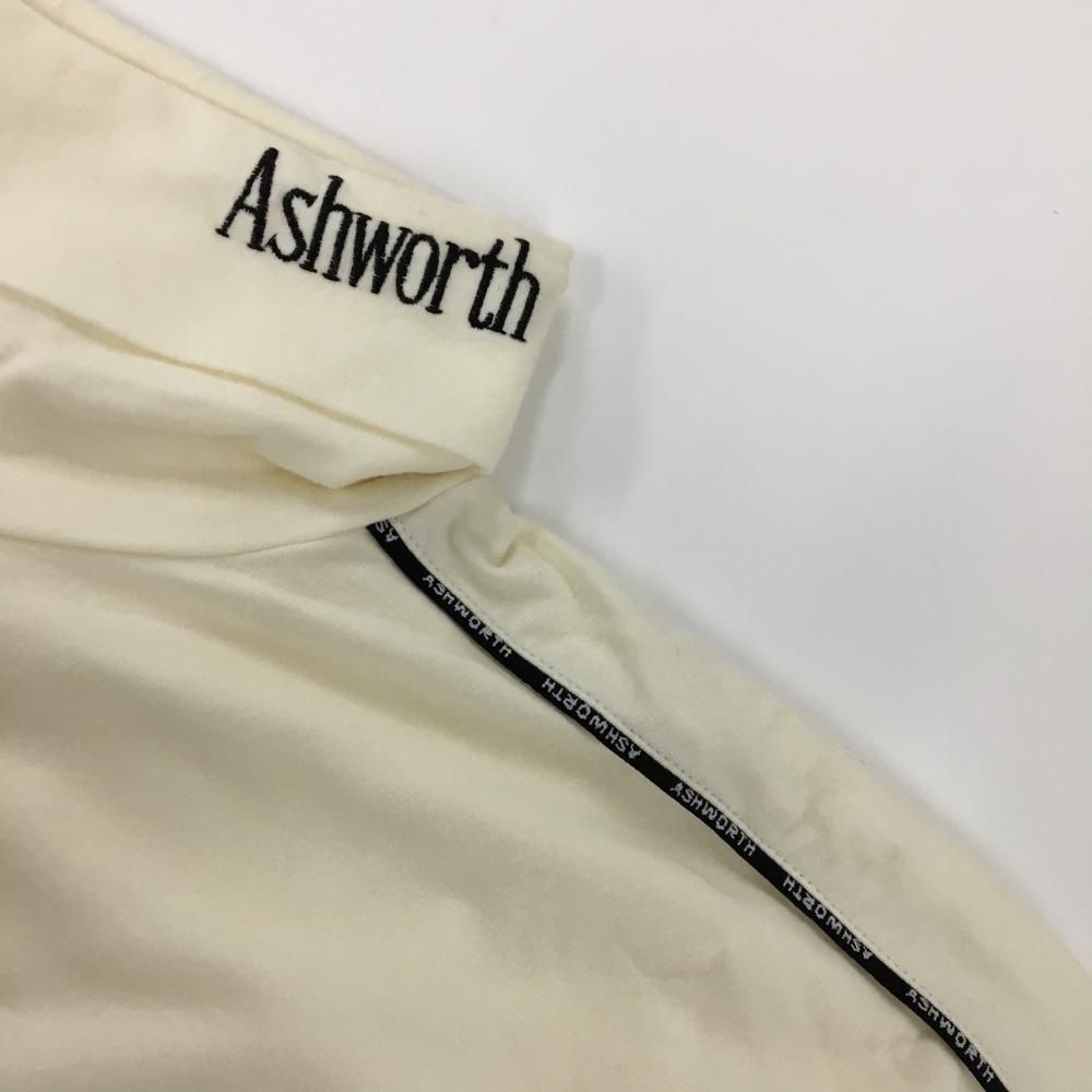 超美品】アシュワース 長袖タートルネックシャツ アイボリー