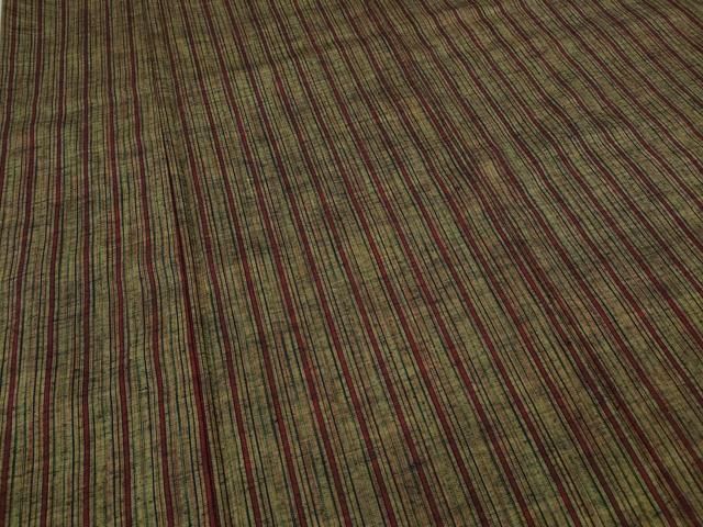 平和屋着物▽上質な紬　単衣　縞　正絹　逸品　CAAW2840ut 平和屋着物▽上質な紬 単衣 縞 正絹 逸品 CAAW2840utの通販 by 平和屋
