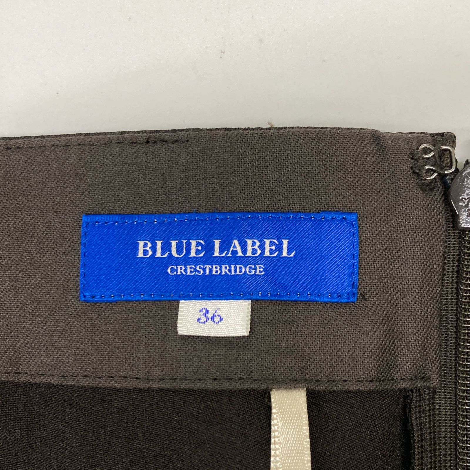 M新品ブルーレーベル　ブラウン フレアスカート シャンブレートロピカルフレアスカート（スカート）｜BLUE LABEL