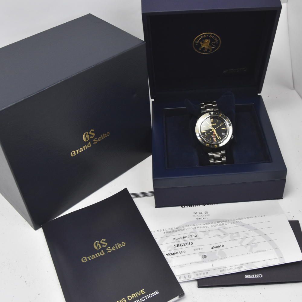 グランドセイコー Grand Seiko SBGE015 ブラック メンズ 腕時計