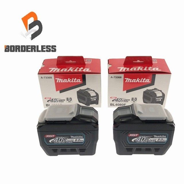 ♥品2個セット makita マキタ 40Vmax 8.0Ah 純正リチウムイオンバッテリー BL4080F 大容量高出力 LITHIUM-ION 蓄電池 残量114750